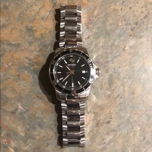 Movado Series 800 Stainless Steel Sapphire Glass.